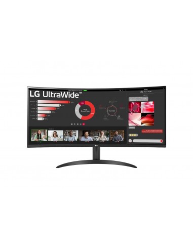 LG 34WR50QC-B pantalla para PC 86,4 cm (34") 3440 x 1440 Pixeles UltraWide Quad HD LCD Negro