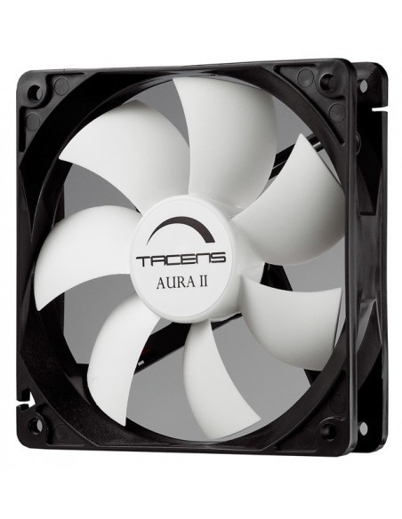 Tacens Aura II 12cm Carcasa del ordenador Ventilador Negro, Blanco
