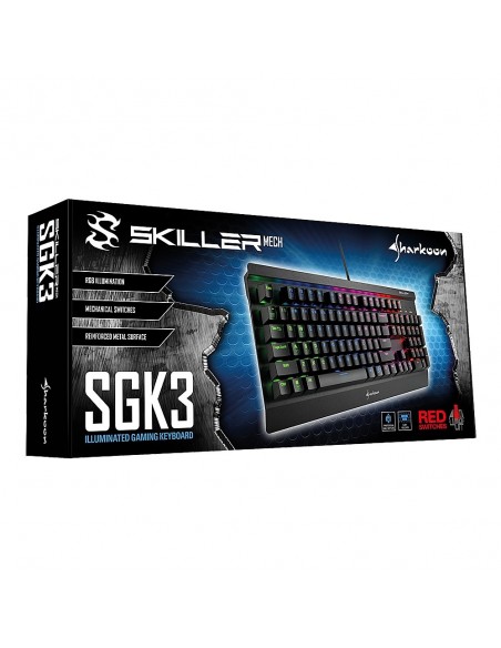 Sharkoon SKILLER MECH SGK3 teclado USB QWERTY Español Negro