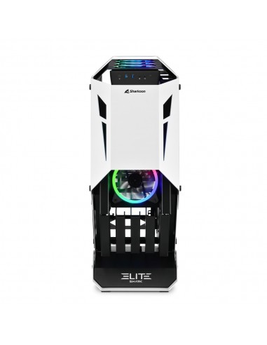 Sharkoon ELITE SHARK CA700 Torre Negro, Blanco