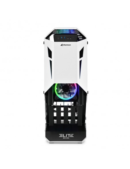 Sharkoon ELITE SHARK CA700 Torre Negro, Blanco