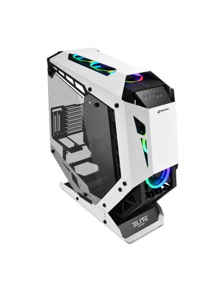 Sharkoon ELITE SHARK CA700 Torre Negro, Blanco
