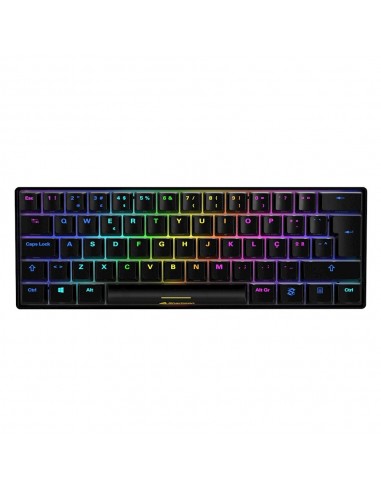 Sharkoon SGK50 S4 teclado USB QWERTY Portugués Negro