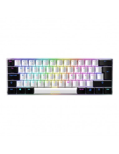 Sharkoon SGK50 S4 teclado RF inalámbrica + USB QWERTY Portugués Blanco