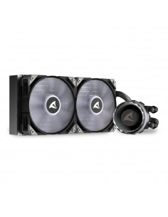 Sharkoon S80 RGB Carcasa del ordenador, Procesador Sistema de refrigeración líquida todo en uno 12 cm Negro 1 pieza(s) 2