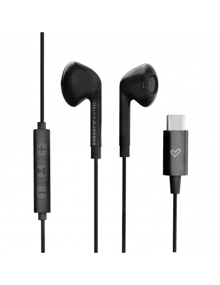 Energy Sistem Smart 2 Type C Auriculares Alámbrico Dentro de oído Llamadas Música USB Tipo C Negro