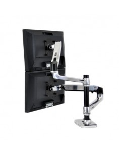 Ergotron LX Series Dual Stacking Arm 61 cm (24") Plata Escritorio 2