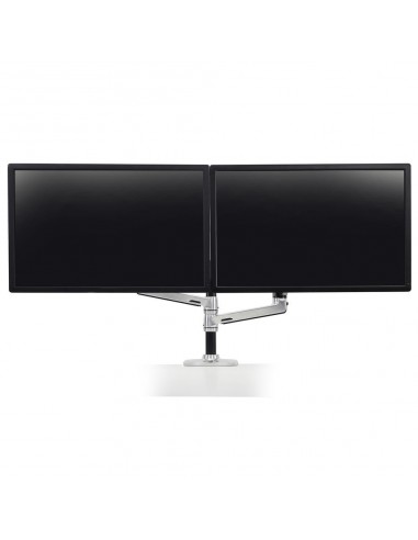 Ergotron LX Series Dual Stacking Arm 61 cm (24") Plata Escritorio