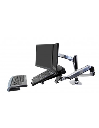 Ergotron LX Series Dual Stacking Arm 61 cm (24") Plata Escritorio