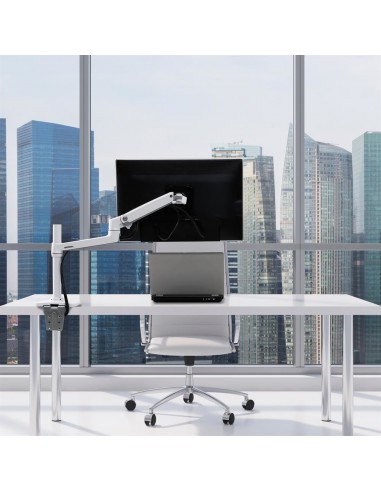 Ergotron LX Series 45-537-216 soporte para monitor 81,3 cm (32") Blanco Escritorio
