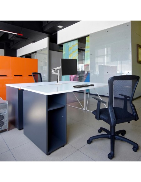 Ergotron LX Series 45-537-216 soporte para monitor 81,3 cm (32") Blanco Escritorio