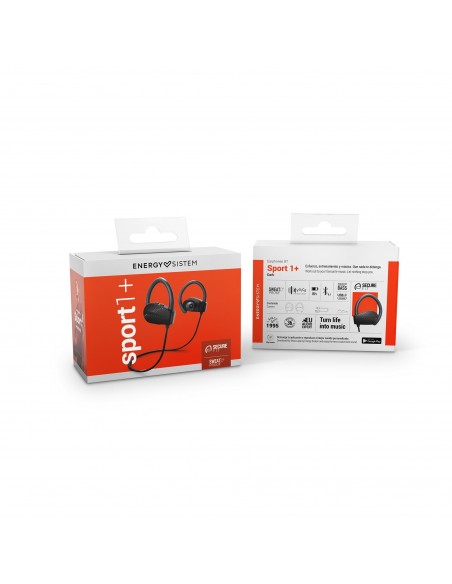 Energy Sistem Sport 1+ Auriculares Inalámbrico gancho de oreja Deportes Bluetooth Negro