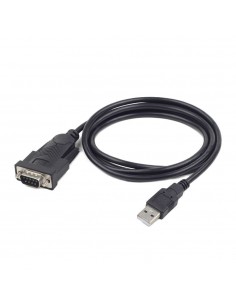 Gembird UAS-DB9M-02 cable de serie Negro 1,5 m USB tipo A DB-9