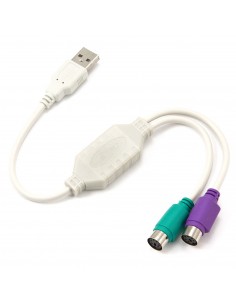 Gembird UAPS12 cable ps 2 0,3 m 2x 6-p Mini-DIN USB A Blanco