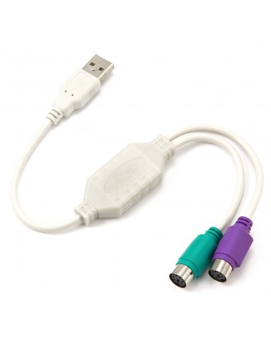 Gembird UAPS12 cable ps 2 0,3 m 2x 6-p Mini-DIN USB A Blanco