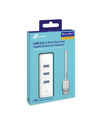 TP-Link UE330 base para portátil y replicador de puertos Alámbrico USB 3.2 Gen 1 (3.1 Gen 1) Type-A Blanco