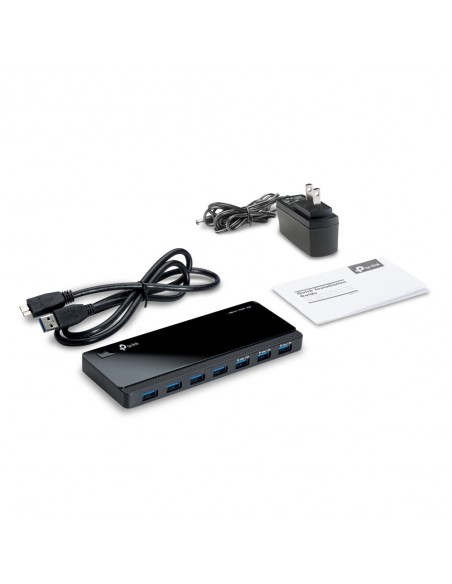 TP-Link UH700 hub de interfaz USB 3.2 Gen 1 (3.1 Gen 1) Micro-B 5000 Mbit s Negro