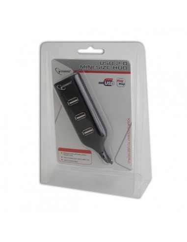 Gembird UHB-CT02 hub de interfaz Negro