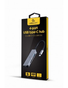 Gembird UHB-CM-U3P1U2P3-01 base para portátil y replicador de puertos Alámbrico USB 3.2 Gen 1 (3.1 Gen 1) Type-C Plata 2
