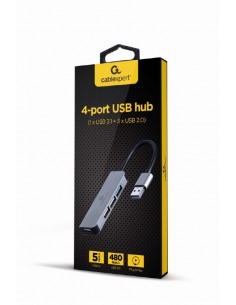 Gembird UHB-U3P1U2P3-01 base para portátil y replicador de puertos Alámbrico USB 3.2 Gen 1 (3.1 Gen 1) Type-C Plata 2