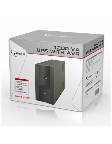 Gembird UPS-PC-1202AP sistema de alimentación ininterrumpida (UPS) Línea interactiva 1,2 kVA 720 W 4 salidas AC