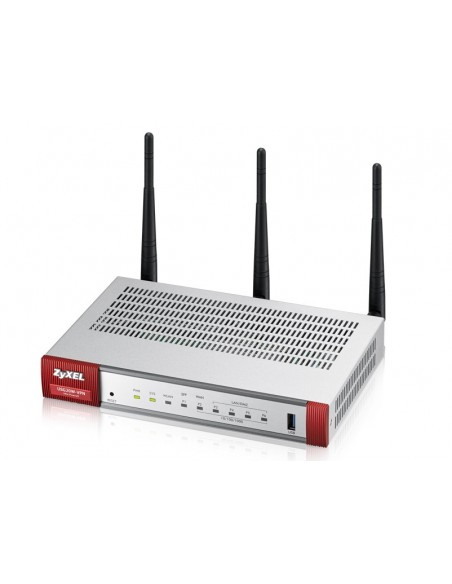 Zyxel USG20W-VPN-EU0101F router inalámbrico Gigabit Ethernet Doble banda (2,4 GHz   5 GHz) Gris, Rojo