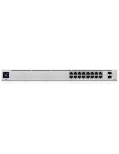 Ubiquiti UniFi 16-Port PoE Gestionado L2 L3 Gigabit Ethernet (10 100 1000) Energía sobre Ethernet (PoE) 1U Plata