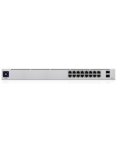 Ubiquiti UniFi 16-Port PoE Gestionado L2 L3 Gigabit Ethernet (10 100 1000) Energía sobre Ethernet (PoE) 1U Plata