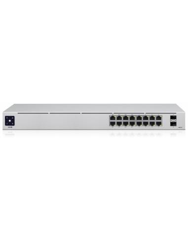 Ubiquiti UniFi 16-Port PoE Gestionado L2 L3 Gigabit Ethernet (10 100 1000) Energía sobre Ethernet (PoE) 1U Plata