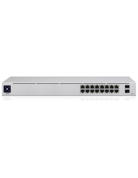 Ubiquiti UniFi 16-Port PoE Gestionado L2 L3 Gigabit Ethernet (10 100 1000) Energía sobre Ethernet (PoE) 1U Plata