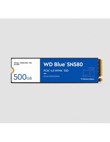 Western Digital Blue SN580 M.2 500 GB PCI Express 4.0 TLC NVMe