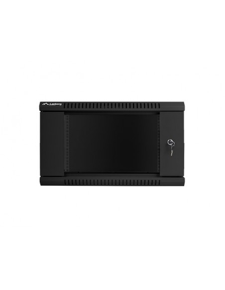 Lanberg WF01-6406-10B armario rack 6U Bastidor de pared Negro