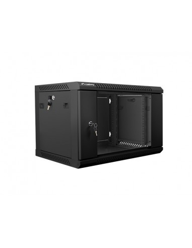Lanberg WF01-6406-10B armario rack 6U Bastidor de pared Negro