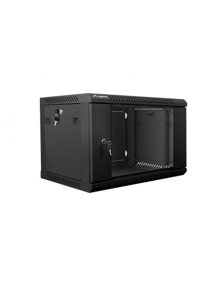 Lanberg WF01-6406-10B armario rack 6U Bastidor de pared Negro
