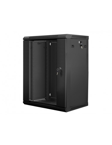 Lanberg WF01-6415-10B armario rack 15U Bastidor de pared Negro