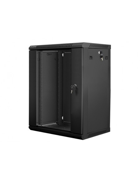 Lanberg WF01-6415-10B armario rack 15U Bastidor de pared Negro