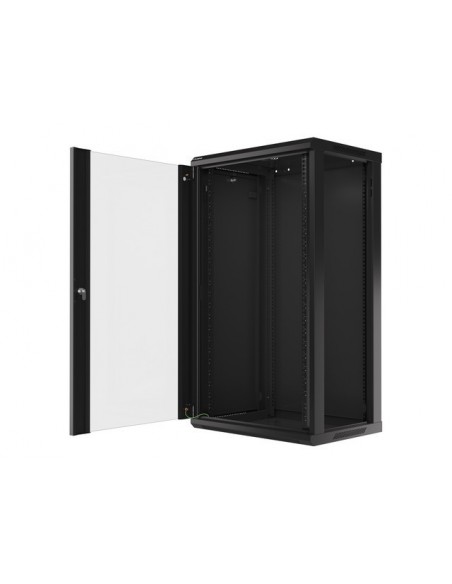 Lanberg WF01-6422-10B armario rack 22U Bastidor de pared Negro