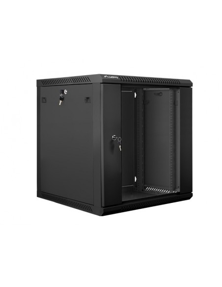 Lanberg WF01-6612-10B armario rack 12U Bastidor de pared Negro