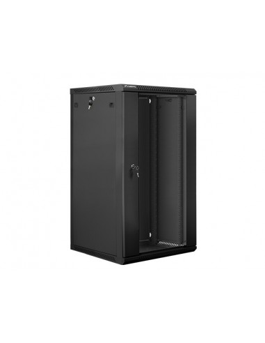 Lanberg WF01-6622-10B armario rack 22U Bastidor de pared Negro