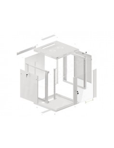 Lanberg WF01-6612-10S armario rack 12U Bastidor de pared Gris 2