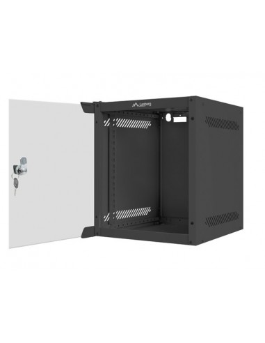 Lanberg WF10-2306-10B armario rack 6U Bastidor de pared Negro