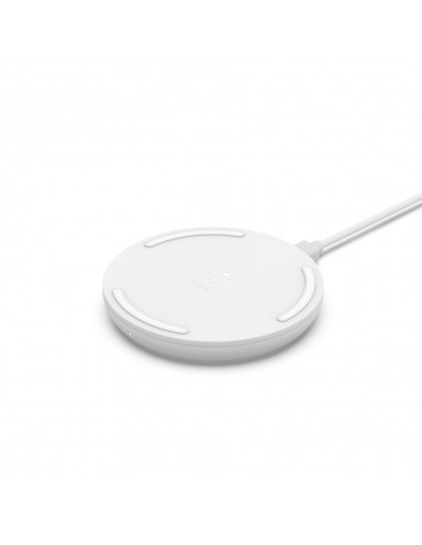 Belkin WIA001VFWH cargador de dispositivo móvil Teléfono móvil Blanco Corriente alterna Cargador inalámbrico Carga rápida Auto