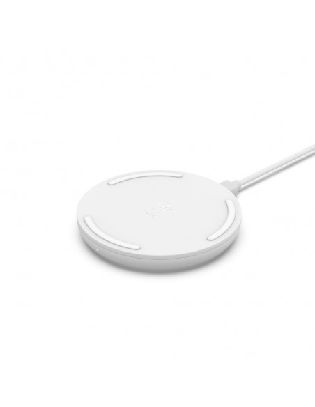 Belkin WIA001VFWH cargador de dispositivo móvil Teléfono móvil Blanco Corriente alterna Cargador inalámbrico Carga rápida Auto