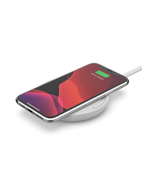 Belkin Boost Charge Smartphone Blanco Corriente alterna, USB Cargador inalámbrico Carga rápida Interior