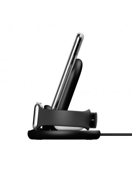 Belkin Boost Charge Auriculares, Smartphone, Reloj inteligente Negro USB Cargador inalámbrico Carga rápida Interior