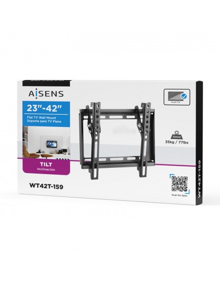 AISENS Soporte Eco Inclinable Para Monitor TV 35kg De 23-42, Negro