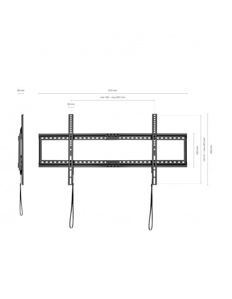 AISENS Soporte ECO Ultra Delgado para Monitor TV 75Kg de 37-90, Negro AISENS Soporte ECO Ultra Delgado para Monitor TV 75Kg de 37-90, Negro