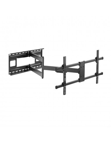 AISENS Soporte Pro Giratorio, Inclinable Y Nivelable Para Monitor tv 50kg De 43-80, Negro