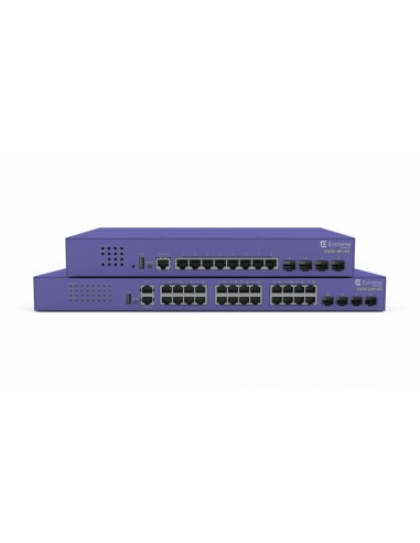 Extreme networks ExtremeSwitching X435 Gestionado Gigabit Ethernet (10 100 1000) Energía sobre Ethernet (PoE) 1U Violeta