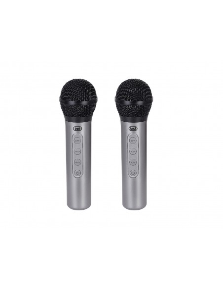 Trevi EM 415 R Negro, Plata Micrófono para karaoke